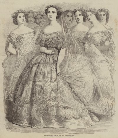 La Princesa Real y sus damas de honor de Gustave Janet